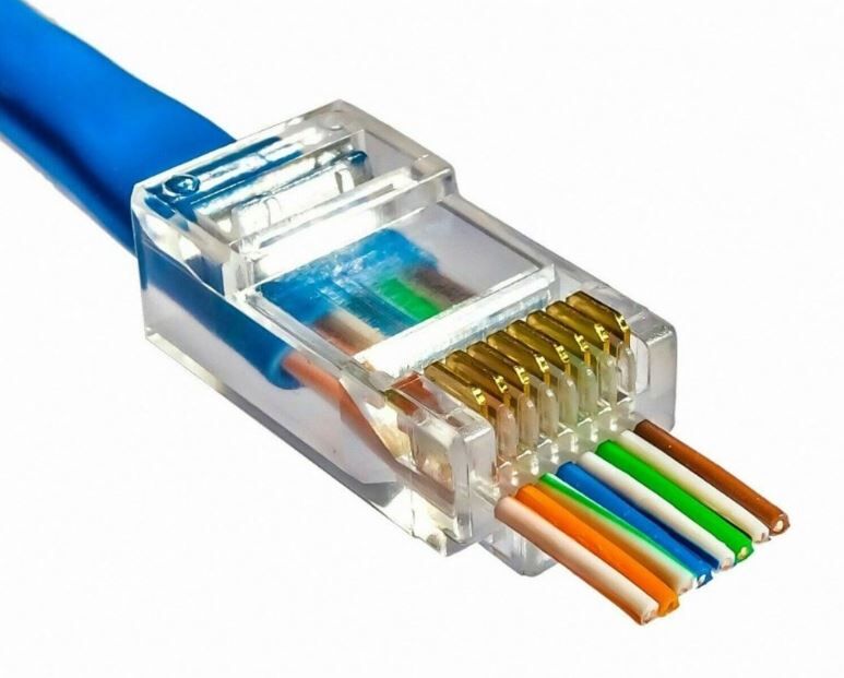 Fully H-607K EZ RJ45 Cat5/Cat6 8P/8C Yeni Nesil Soket (100 Adet)