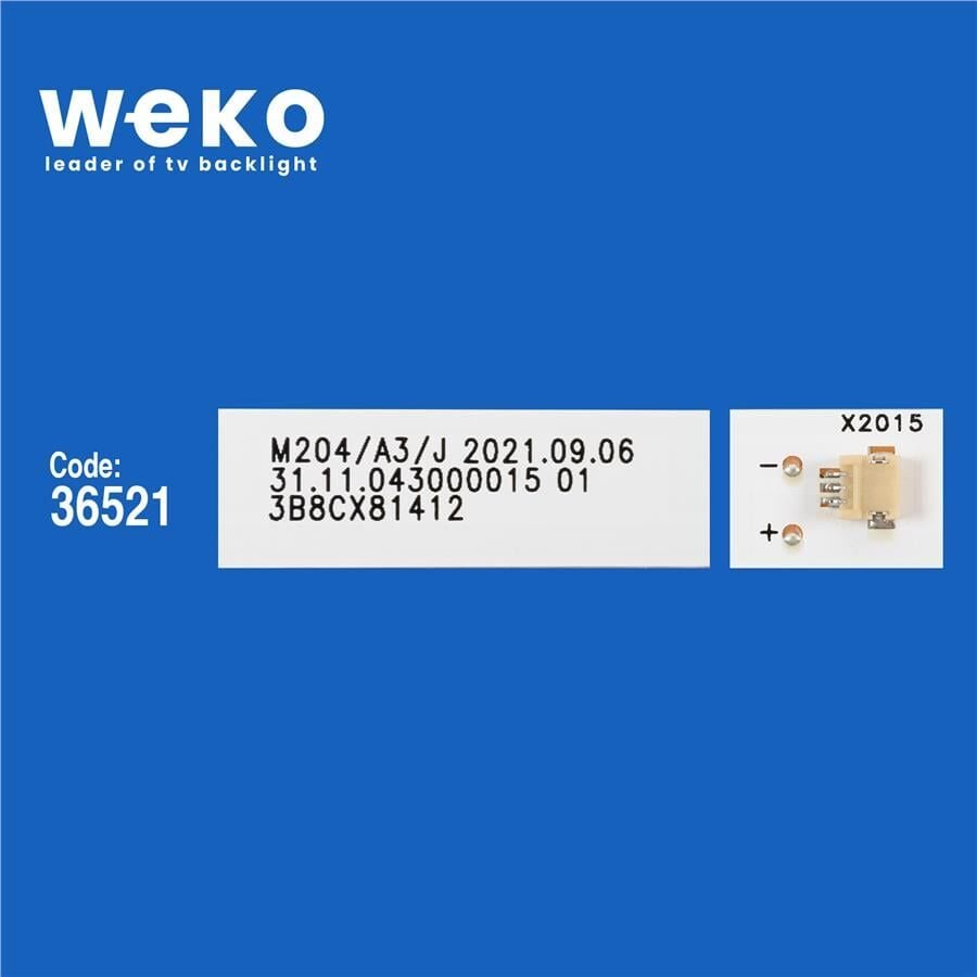 Wkset-6101 36521X3 Dled43hd 3X8 1004 3 Adet Led Bar