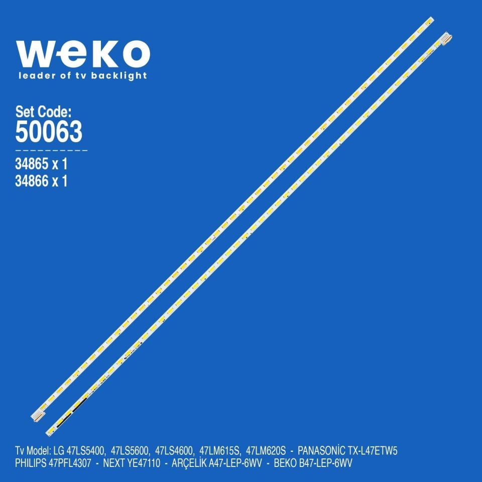 Wkset-5063 34865X1 34866X1 47 V12 Edge Rev1.4 2 Adet Led Bar (48Led)