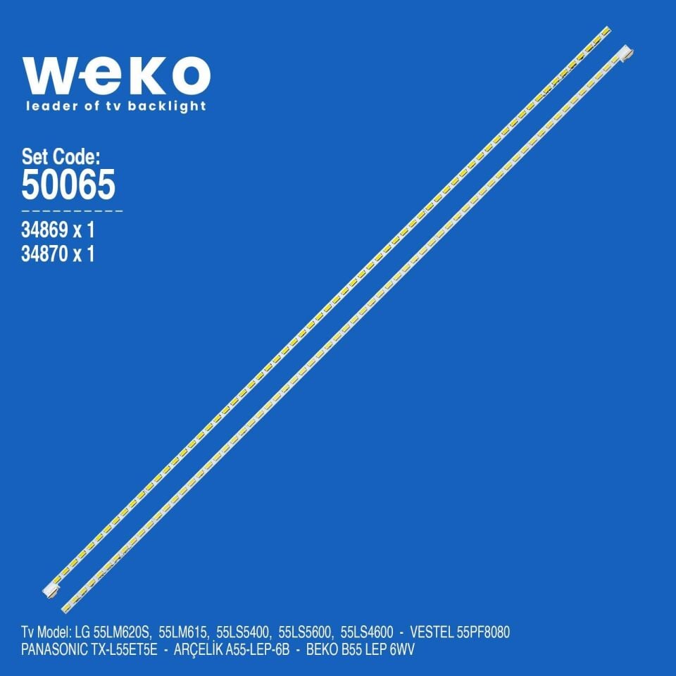 Wkset-5065 34869X1 34870X1 55 V12 Edge Rev1.1 2 Adet Led Bar (66Led)