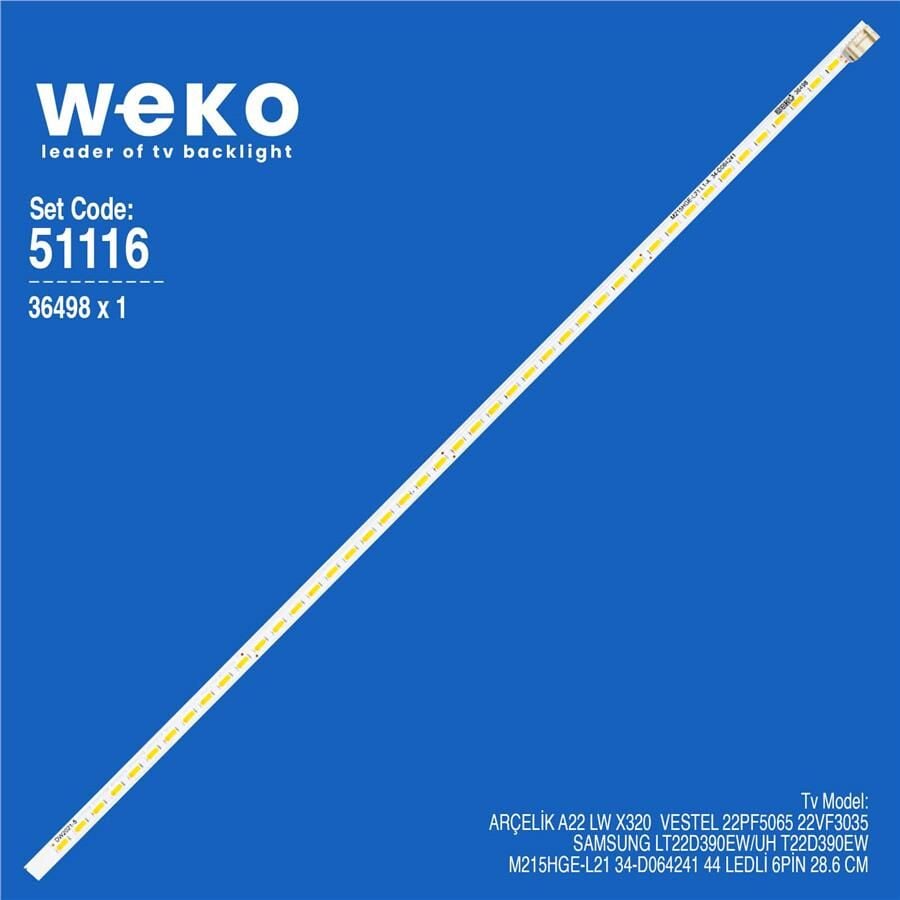 Wkset-6116 36498X1 M215hge-L21 34-D064241 1 Adet Led Bar (44Led)