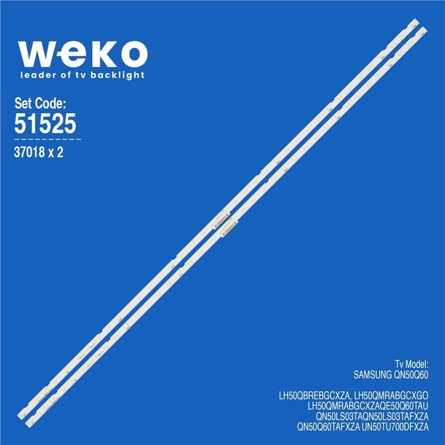 Wkset-6525 37018X2 V0T6-500Sm0-R0 Bn96-50382A 2 Adet Led Bar (42Led)