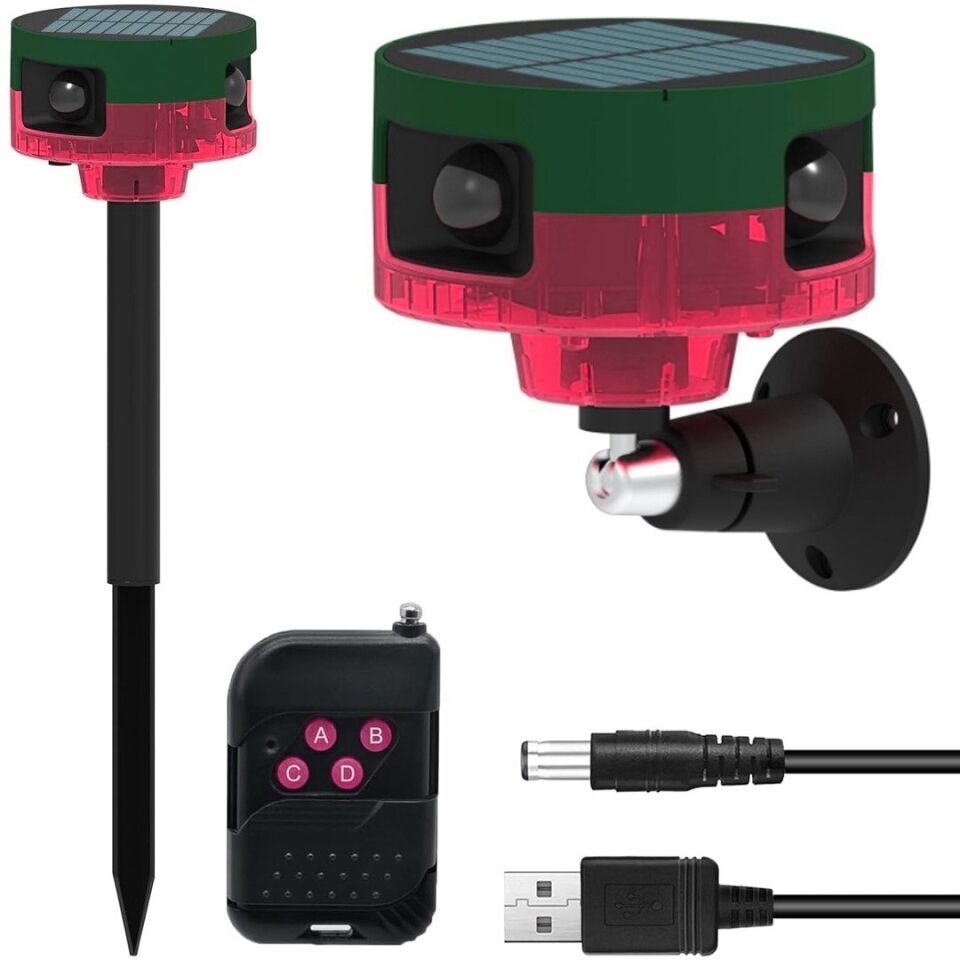 Powermaster DC 5V Solar Sesli Hayvan Kovucu Alarm Cihazı