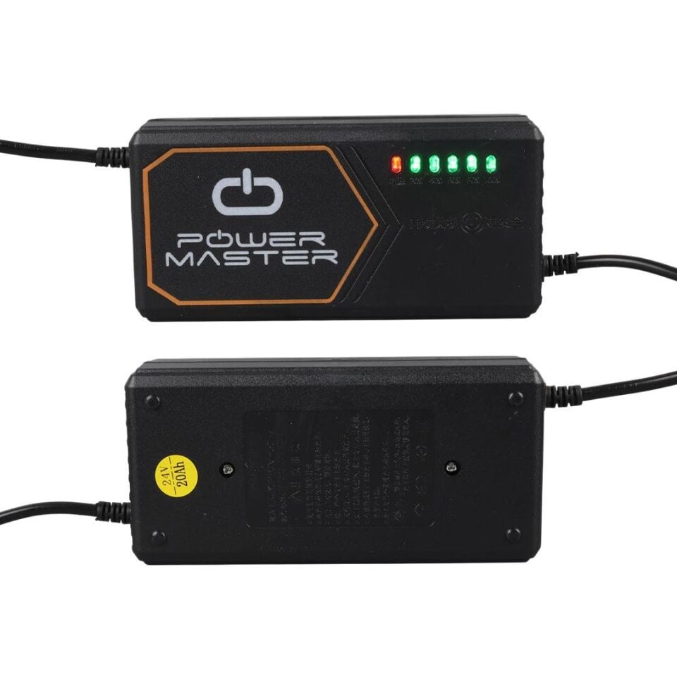 Powermaster 24 Volt 20 Amper Elektrikli Bisiklet Şarj Cihazı
