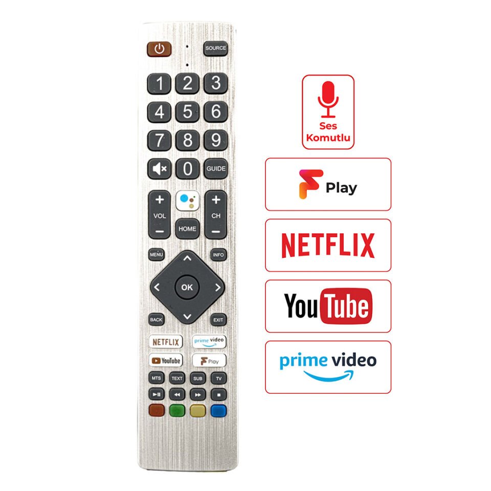 Sharp SH-V5 Ses Komutlu Lcd Led Tv Kumanda