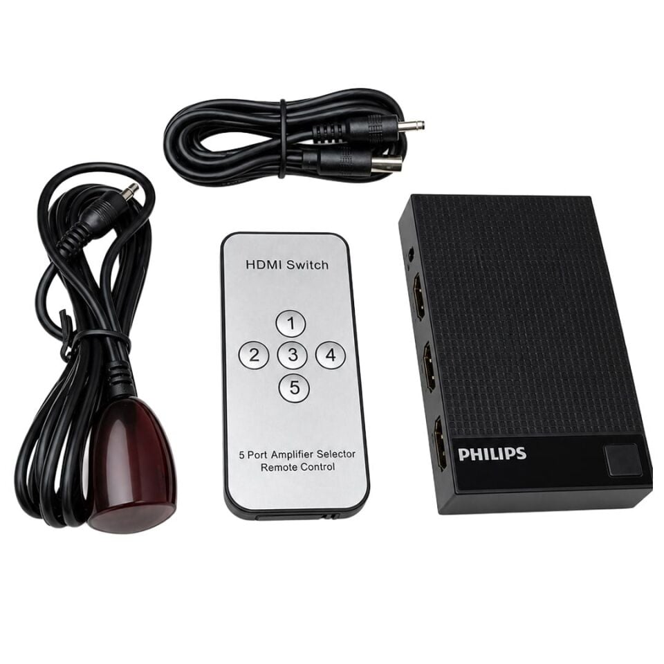 Philips SWV9023D/93 5-Giriş 1-Çıkış 4K HDMI Switch