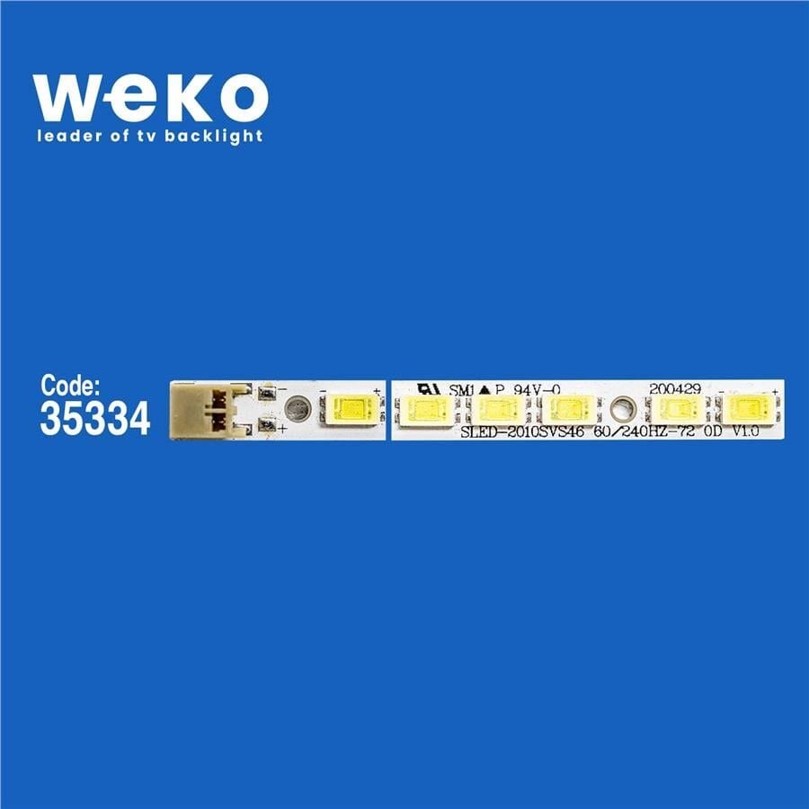 Wkset-6138 35334X4 Sled 2010Svs46 60/240Hz_72 Od V1.0 4 Adet Led Bar (72Led)