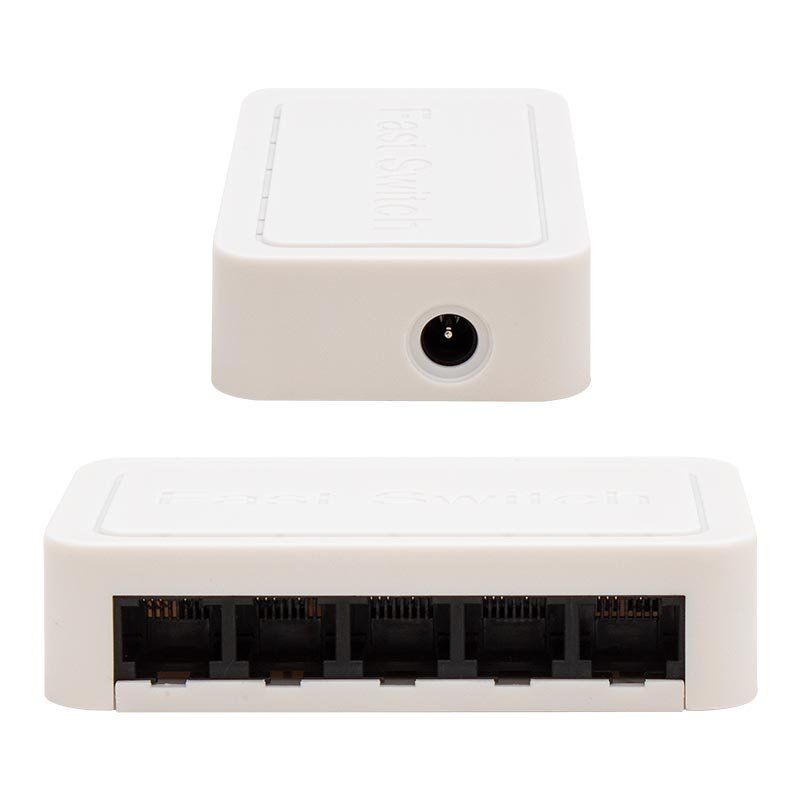 PowerMaster PM-17647 5 Port 10/100 Mbps Ethernet Switch