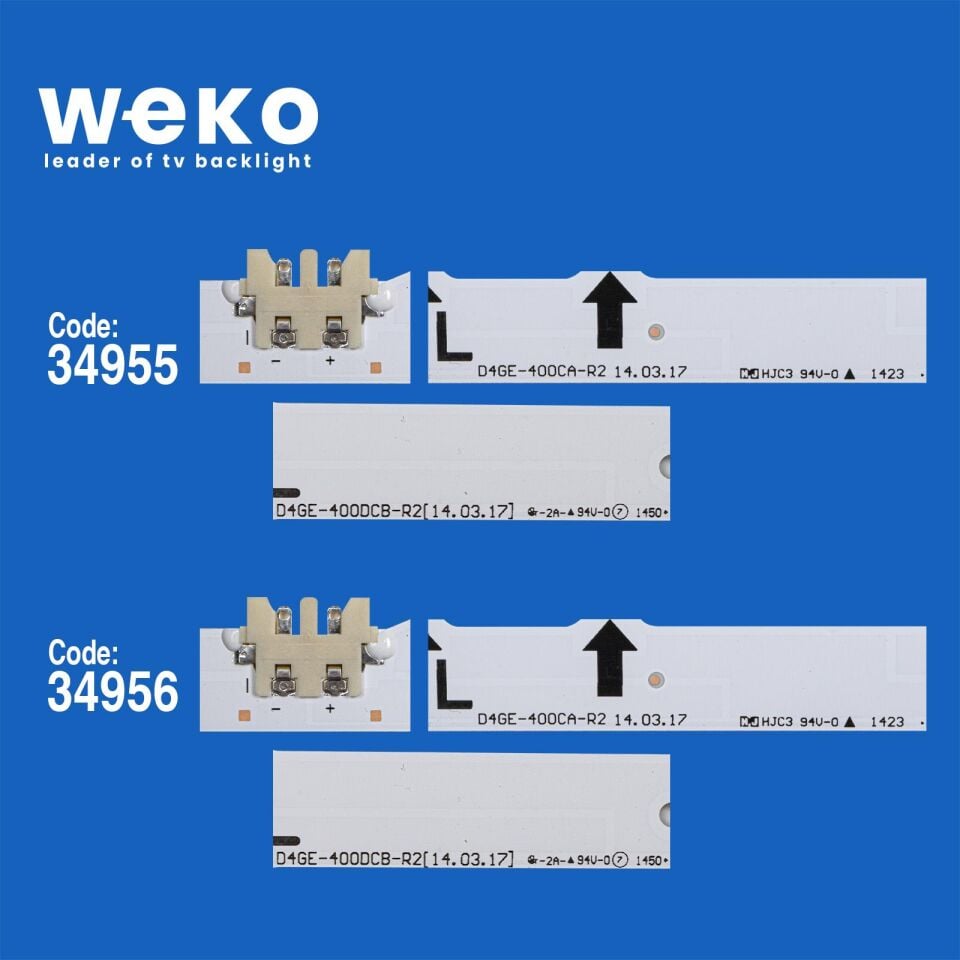 Wkset-5081 34955X5 34956X5 D4ge-400D 5 Adet Led Bar