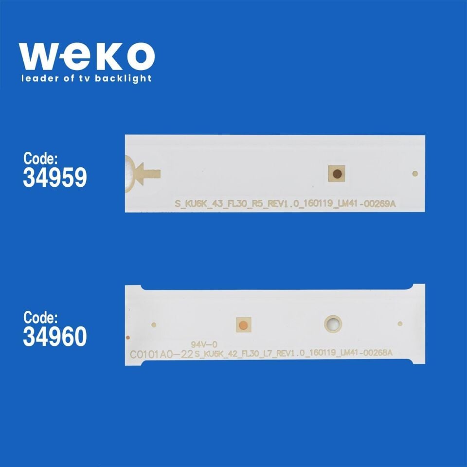 Wkset-5083 34959X4 34960X4 S_Ku6k_43_Fl30 8 Adet Led Bar