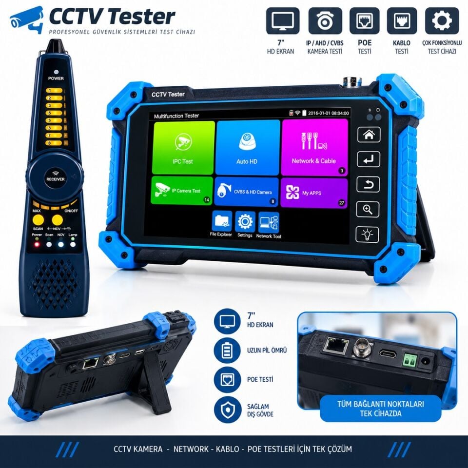 Novacom NVC-IPC5100C Plus V2 Kamera Test Cihazı