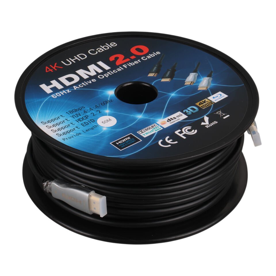 Powermaster Örgülü Çipsetli Çift Filtreli 50 Mt. HDMI Kablo
