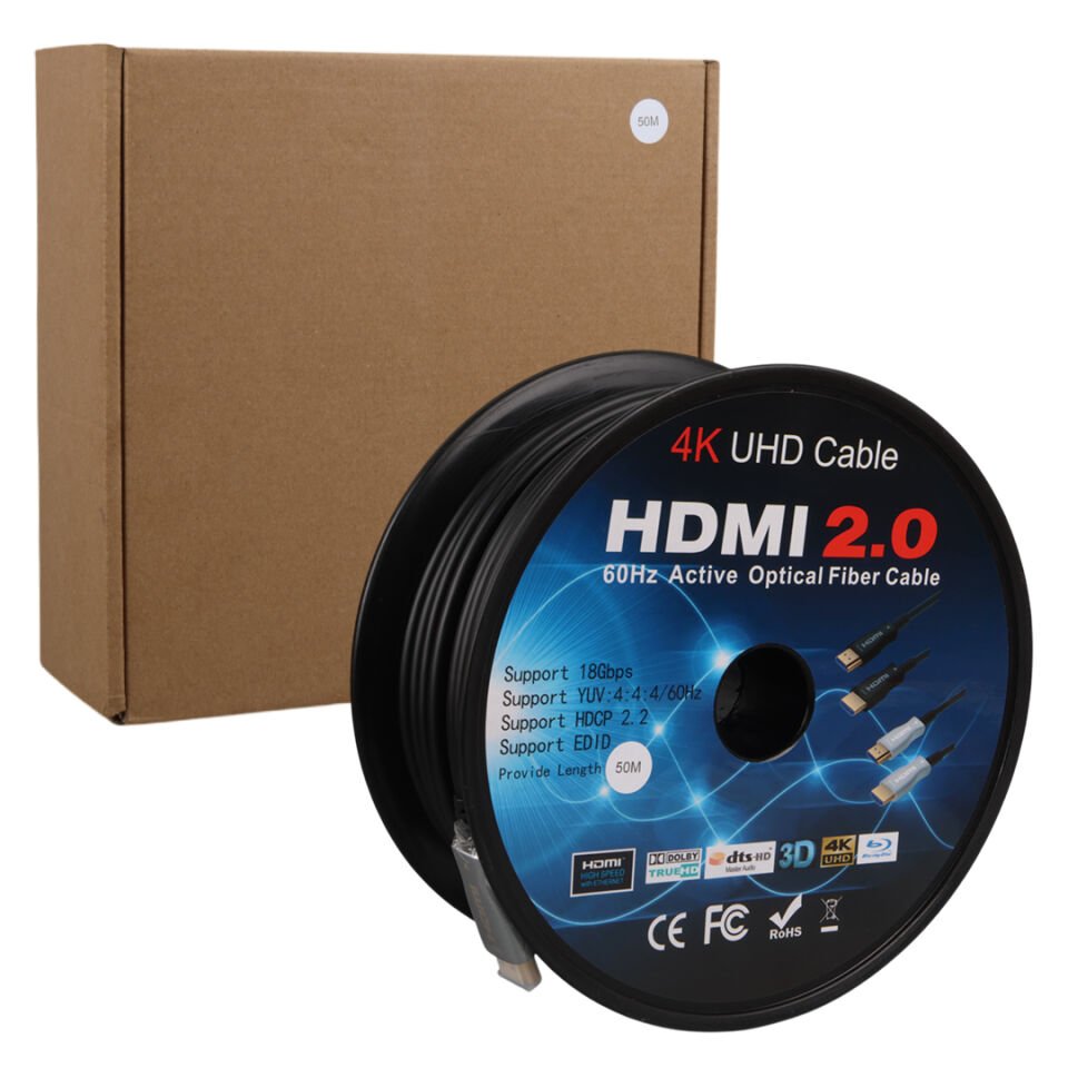 Powermaster Örgülü Çipsetli Çift Filtreli 50 Mt. HDMI Kablo