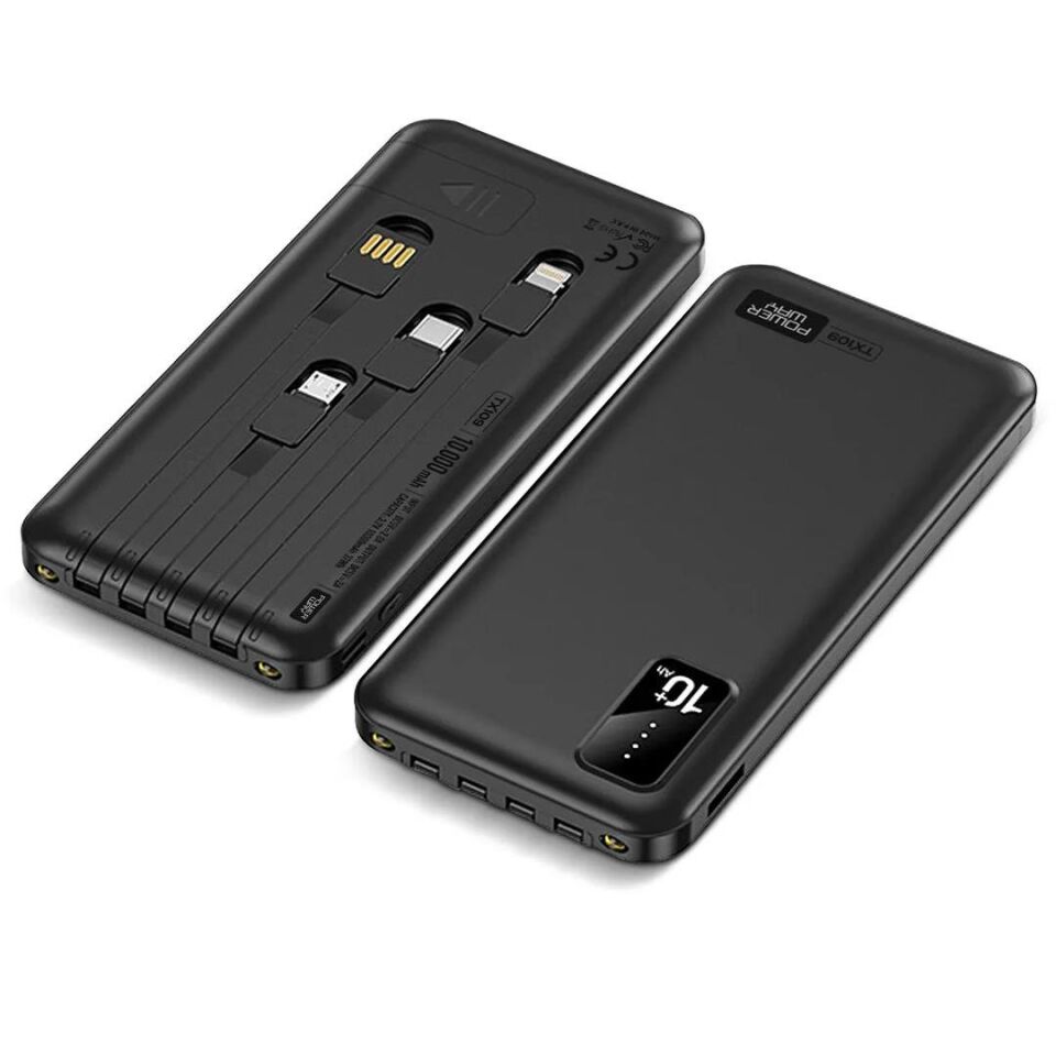 Powerway TX109 10000Mah Dijital Göstergeli Fenerli Powerbank