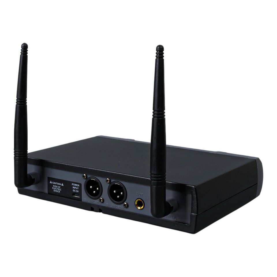 Westa WM-202T 1 Alıcı + 2 Yaka Kablosuz Uhf Mikrofon Seti