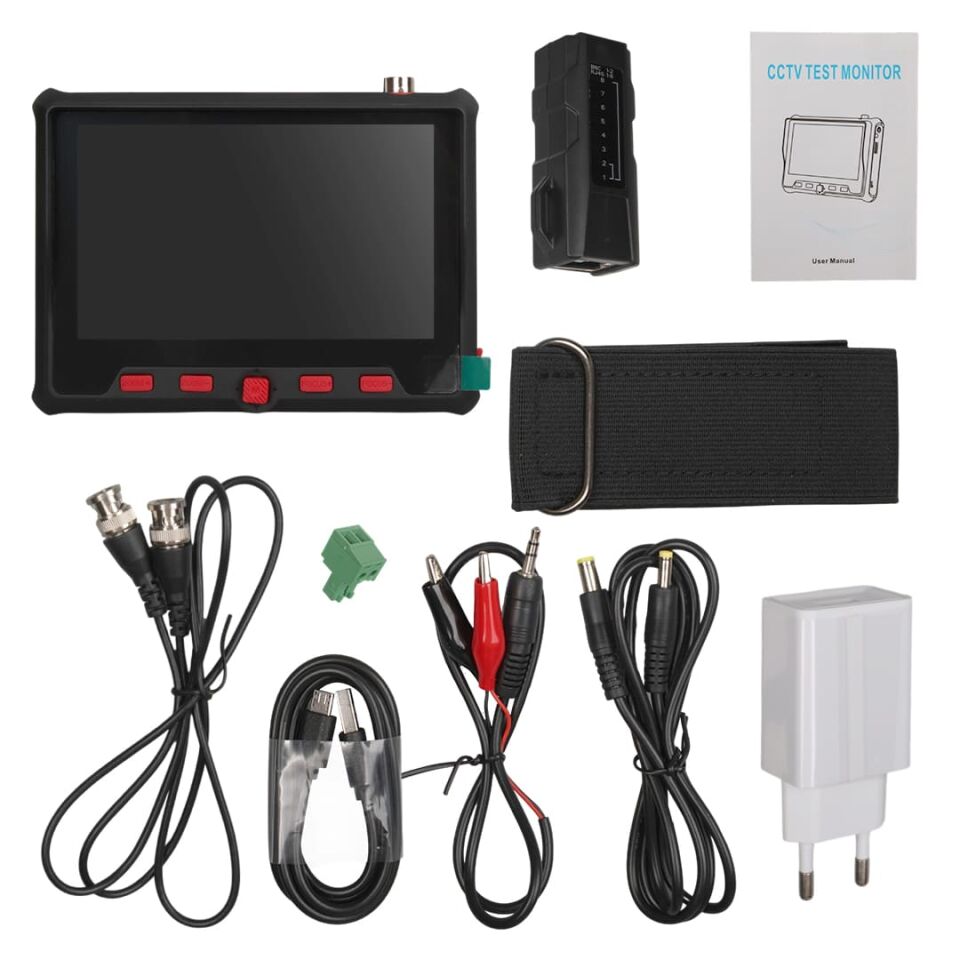 Magbox AHD+TVI+CVI+CVBS 8 MP Kamera 5 İnç Ekran Test Cihazı