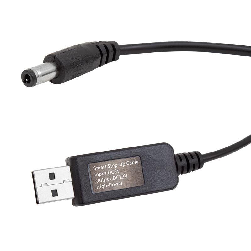 Powermaster 5V-12V USB To DC 5.5*2.5mm Kablo