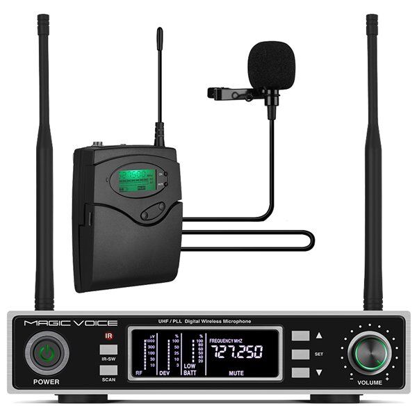 Magicvoice MV-1100Y Kablosuz 1 Yaka Telsiz UHF Mikrofon