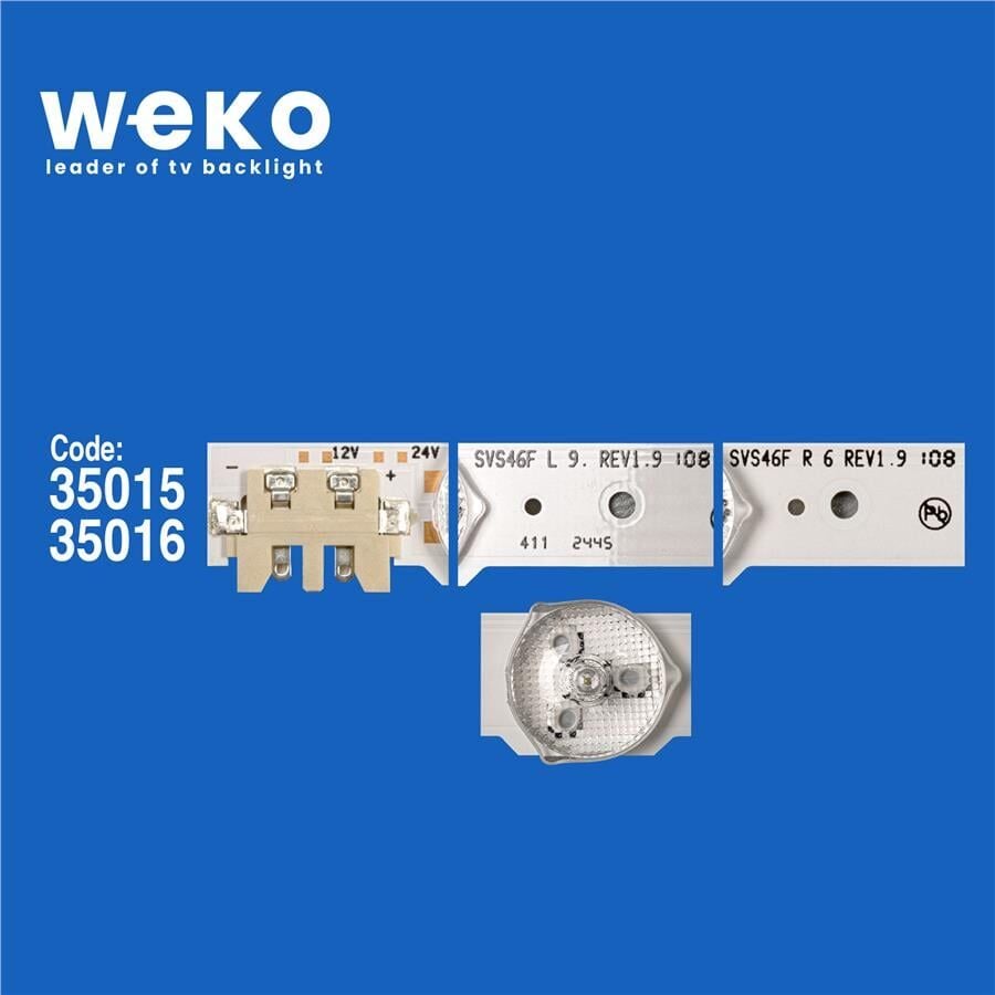 Wkset-5101 35015-35016X8 2013Svs46 D2ge-460 Birleştirilmiş Led Kodu 8 Adet Led Bar