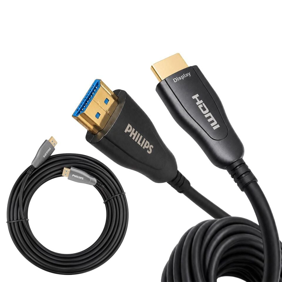 Philips SWR3019W/93 100 Metre 4K 60Hz AOC Fiber Optik HDMI Kablo
