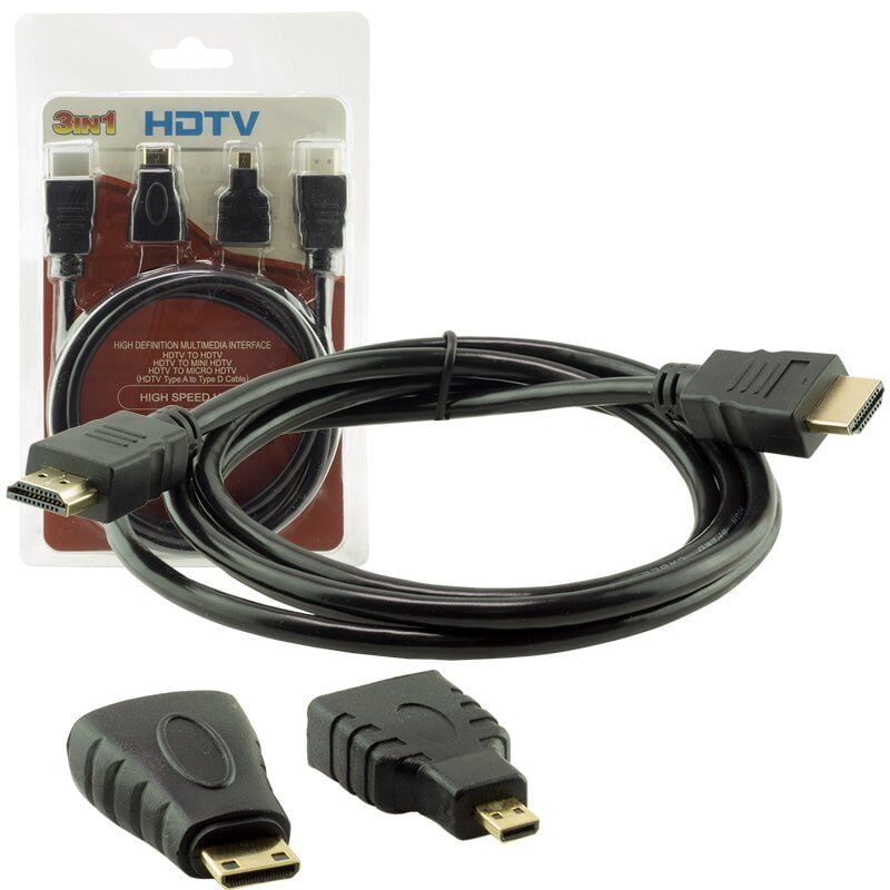 Powermaster HDMI Kablo 3in1 Set 1.5 Metre
