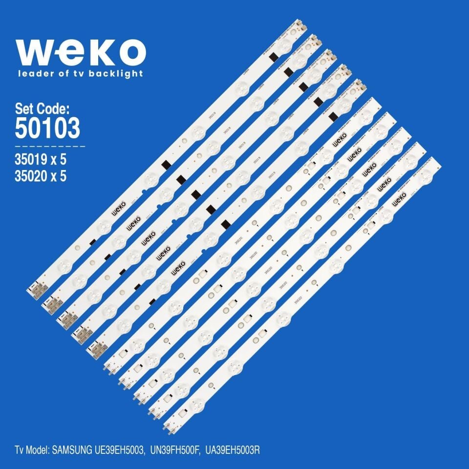Wkset-5103 35019X5 35020X5 39-3535Led-60Ea 10 Adet Led Bar