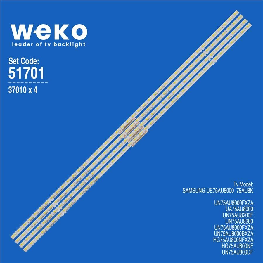 Wkset-6701 37010X4 Bn96-52594A Rev00 Es75sv8fpkwa42 4 Adet Led Bar (42Led)