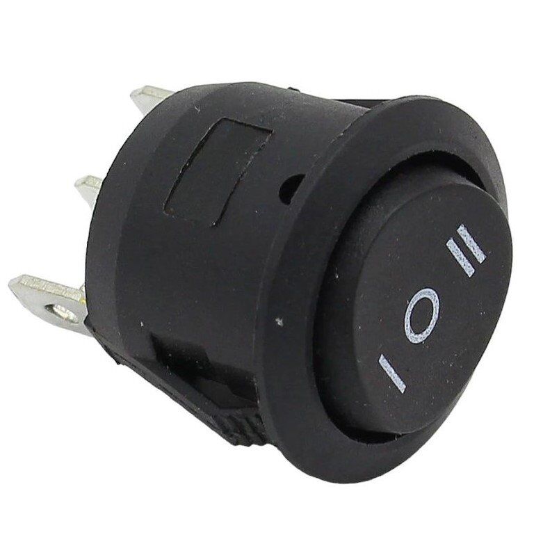 Powermaster PM-31598 Üç Konumlu 1.0.2 Işıksız Yuvarlak Anahtar