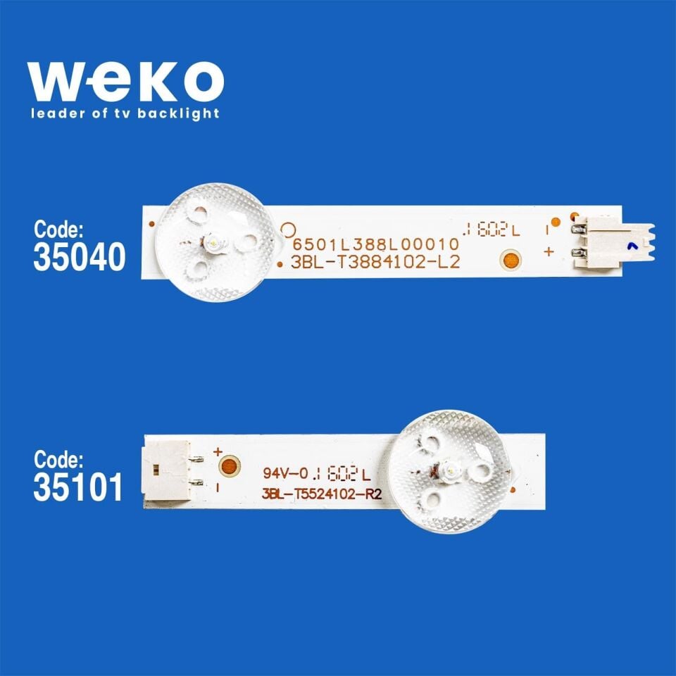 Wkset-5108 35040X5 35101X5 3Bl-T3884102/3Bl-T5524102 10 Adet Led Bar