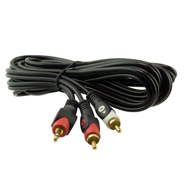 PowerMaster 2 Rca Erkek + 3.5 Mm Stereo Erkek 3 Metre Kablo