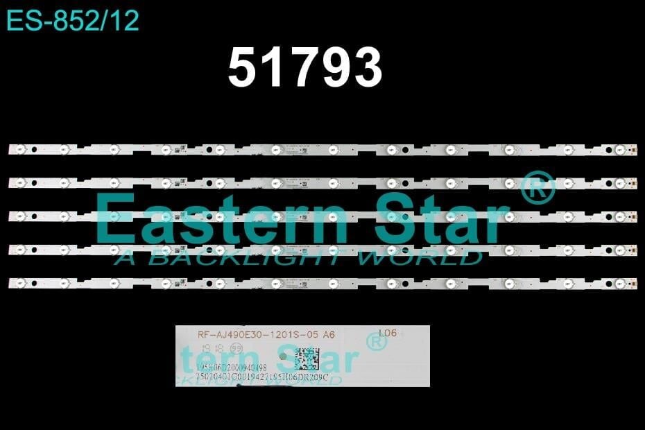 Wkset-6793 37458X5 Rf-Aj490e30-1201S-05 A6 5 Adet Led Bar