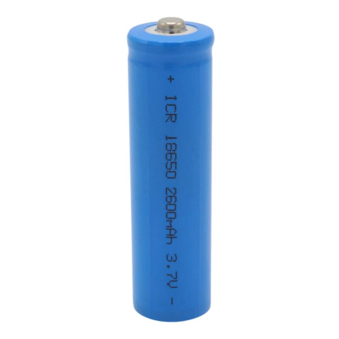 Powermaster 3.7 Volt 2200 Mah Li-İon 18650 Başlıklı Şarj Edilebilir Tekli Pil