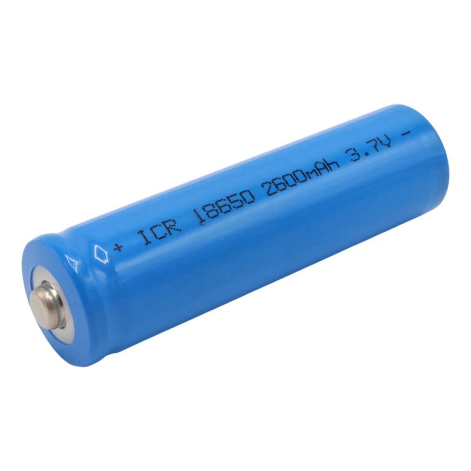 Powermaster 3.7 Volt 2200 Mah Li-İon 18650 Başlıklı Şarj Edilebilir Tekli Pil