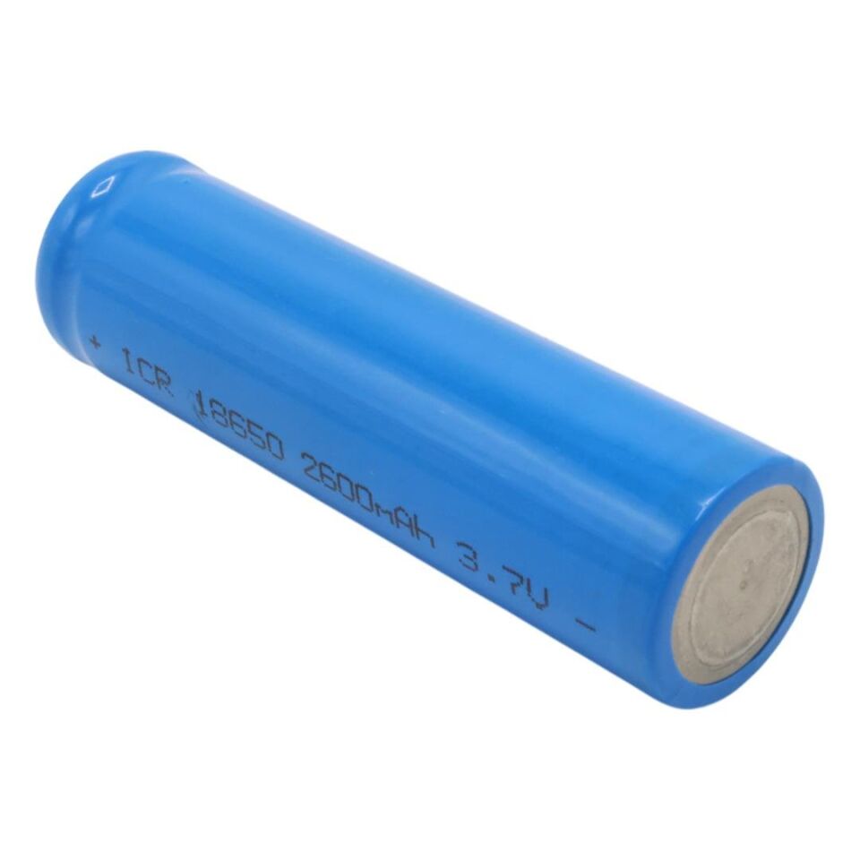 Powermaster 3.7 Volt 2200 Mah Li-İon 18650 Başlıklı Şarj Edilebilir Tekli Pil