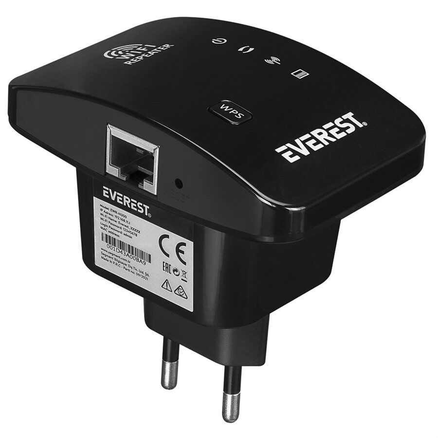 Everest EWR-N300 2.4Ghz 300Mbps Kablosuz Menzil Genişletici