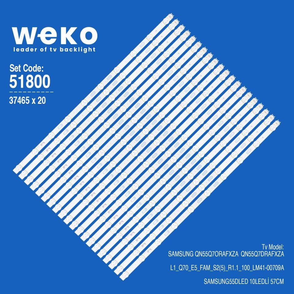Wkset-6800 37465X20 L1_Q70_E5_Fam_S2(5)_R1.1_100_Lm41-00709A 20 Adet Led Bar