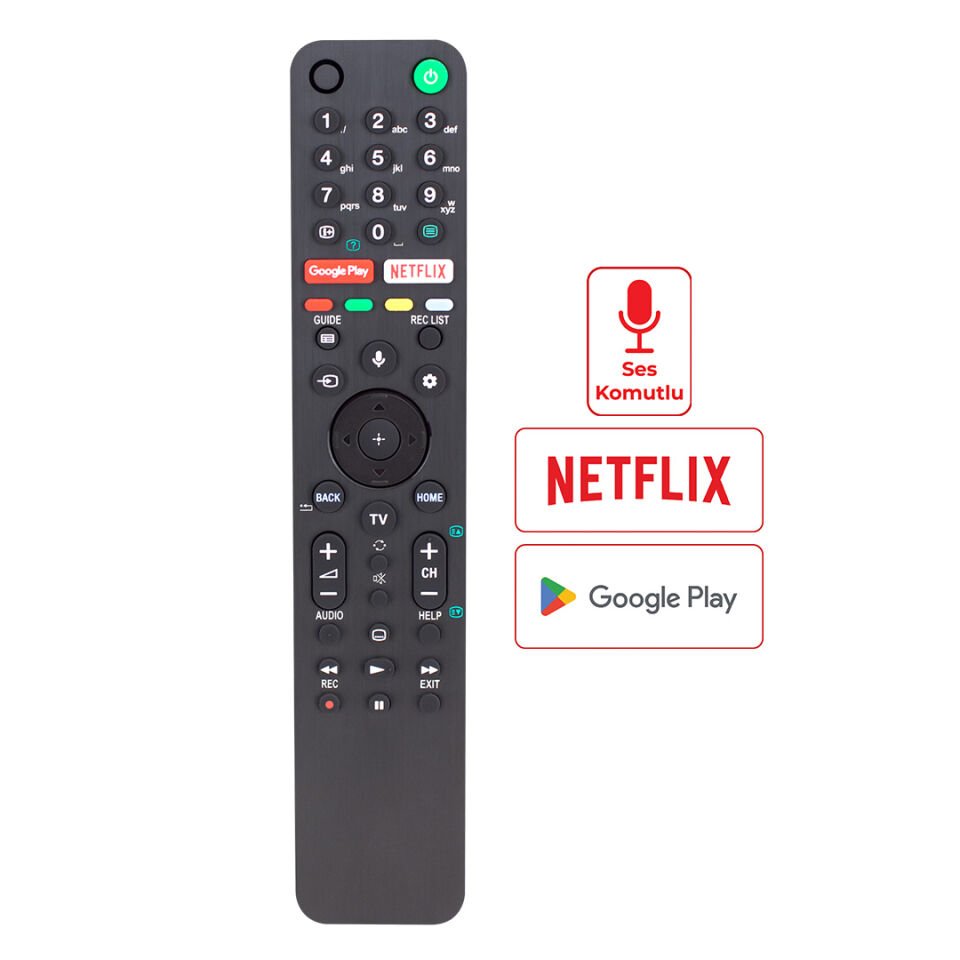 Sony RMF-TX500E Ses Komutlu Lcd Led Tv Kumandası