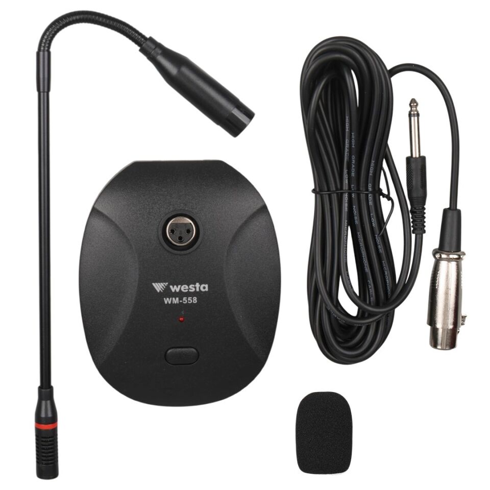 Westa Wm-558 Kondenser Işıklı Konferans Kürsü Mikrofonu