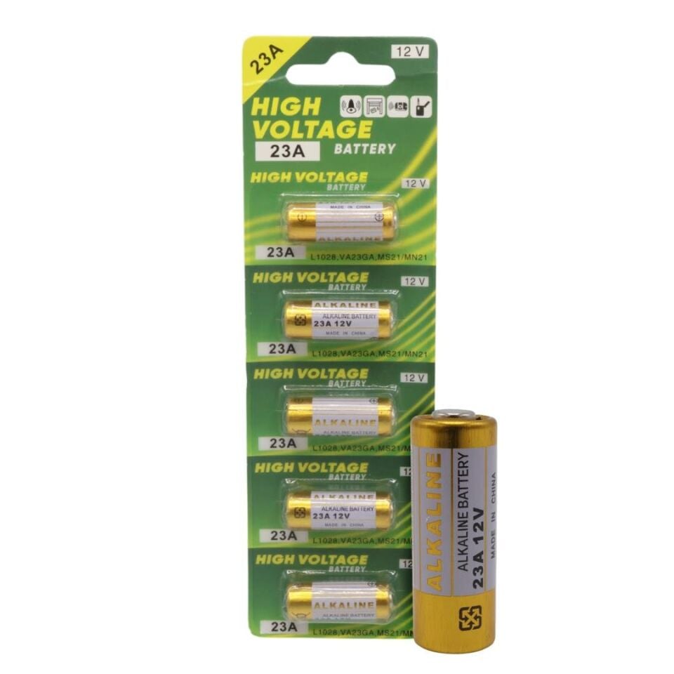 Powermaster LR23A 12 Volt 23A Kalın Alarm Pili