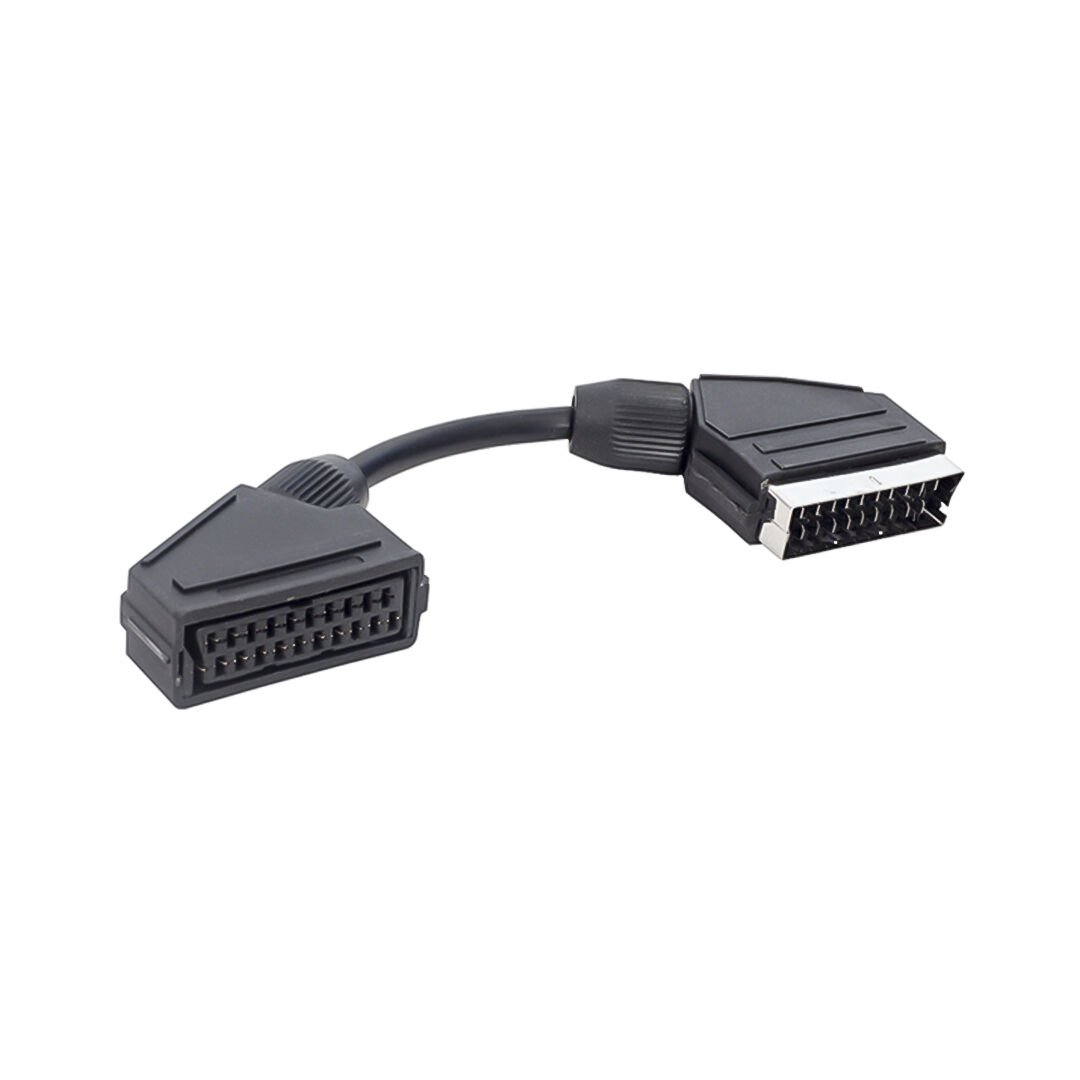 Elektromer 20 Cm Scart Scart Erkek-Dişi Ara Kablo