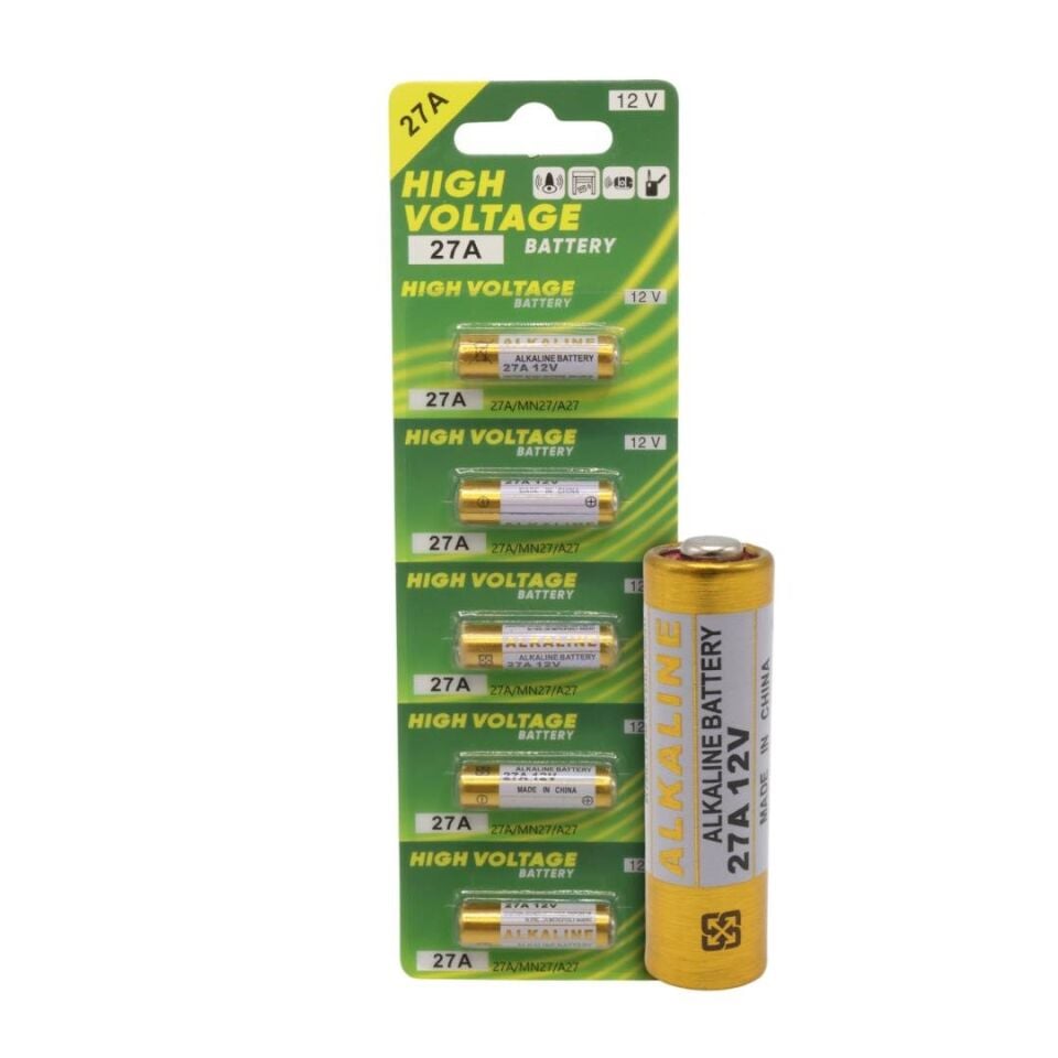 Powermaster MN27A 12 Volt 27A İnce Alarm Pili