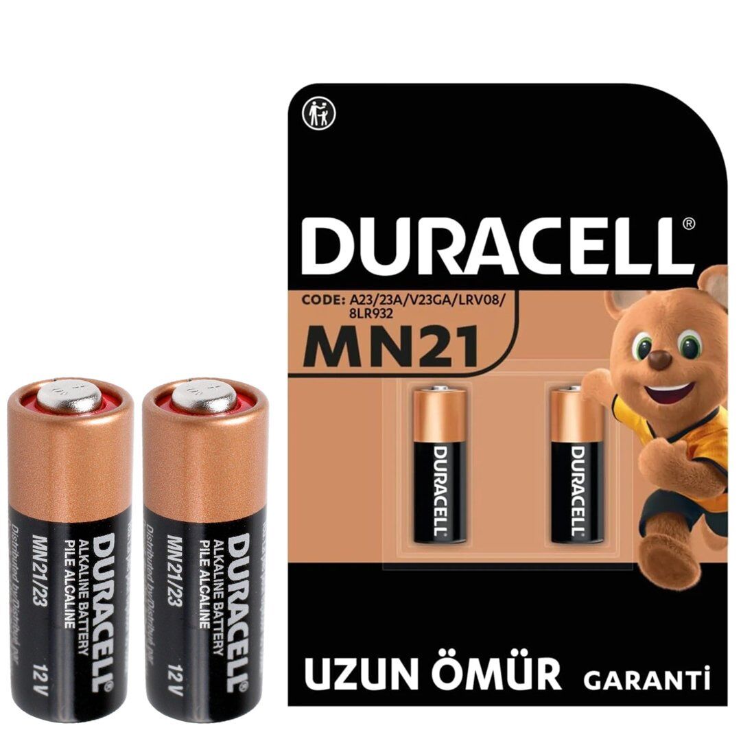 Duracell 23A Li̇tyum MN21 2'li Paket Alarm Pili