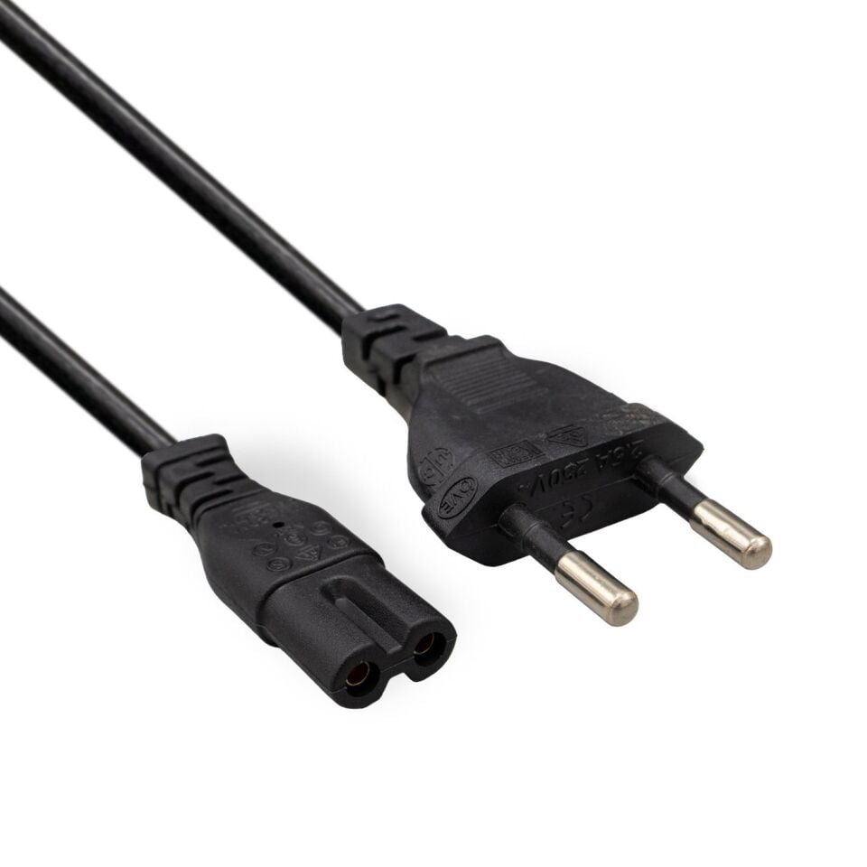 Technomax TM-4104 Siyah 1.5 Metre Teyp Fişi Cereyan Kablosu
