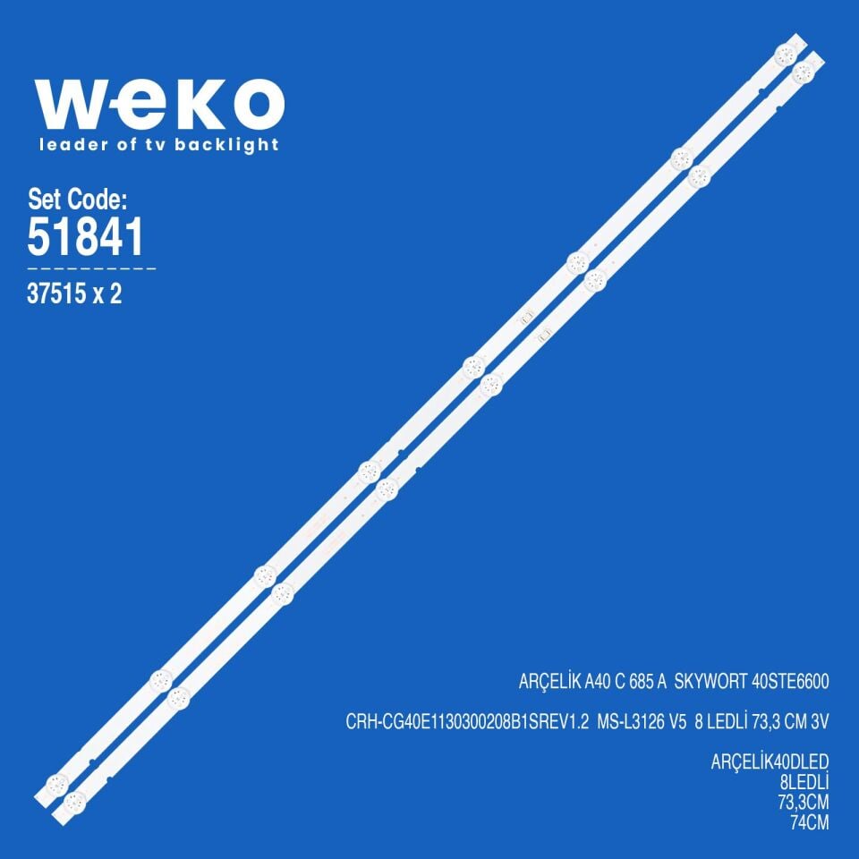 WKSET-6841 37515X2 CRH-CG40E1130300208B1SREV1.2  MS-L3126 V5 2 ADET LED BAR 3V