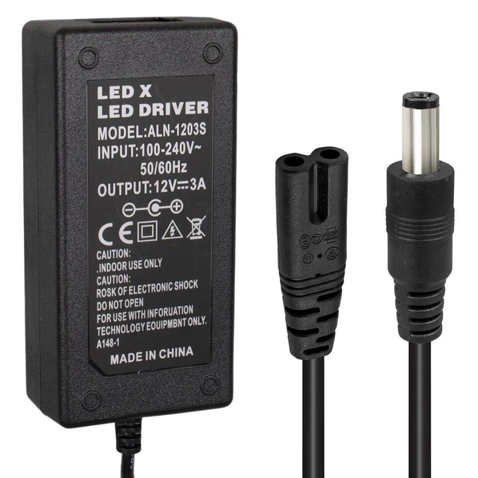 Powermaster 12 Volt 3 Amper 36 Watt 5.5*2.5 Mm Uçlu Adaptör