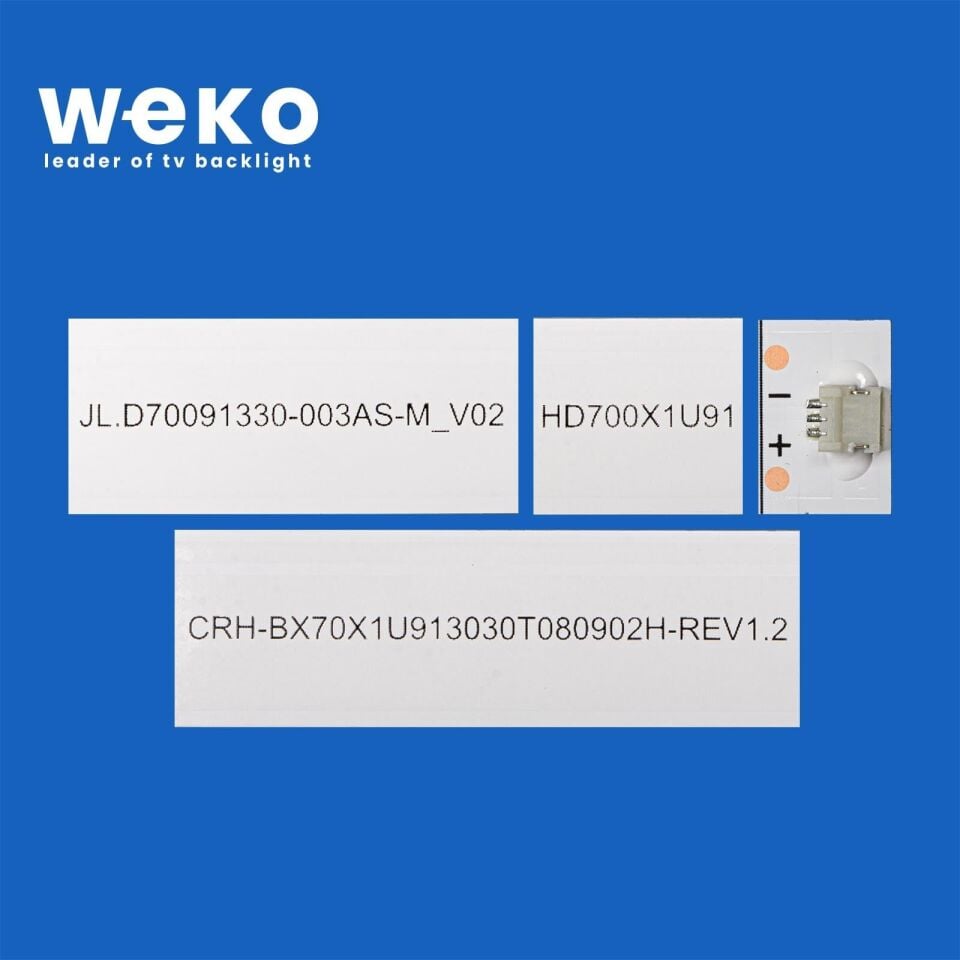 WKSET-6846 JL.D 70091330-003AS-M_V02 SVH700A31 3V 68.1CM 9 LED'li 8 Adet Led Bar