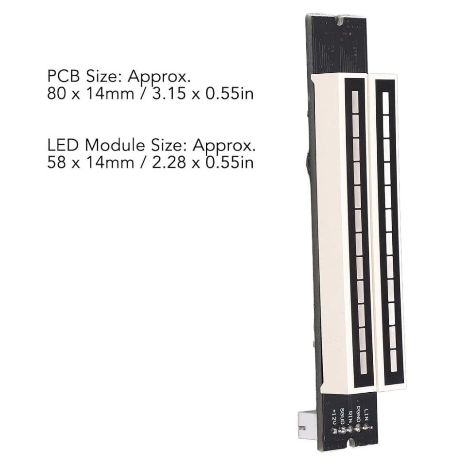 Powermaster PM-26793 12Bit Led Müzik Seviyesi Gösterge Modülü Turuncu Kırmızı Dc12volt