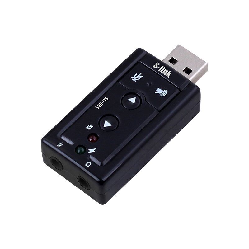 S-Link SL-U61 Usb Ses Kartı 2.0 Çevirici Adaptör