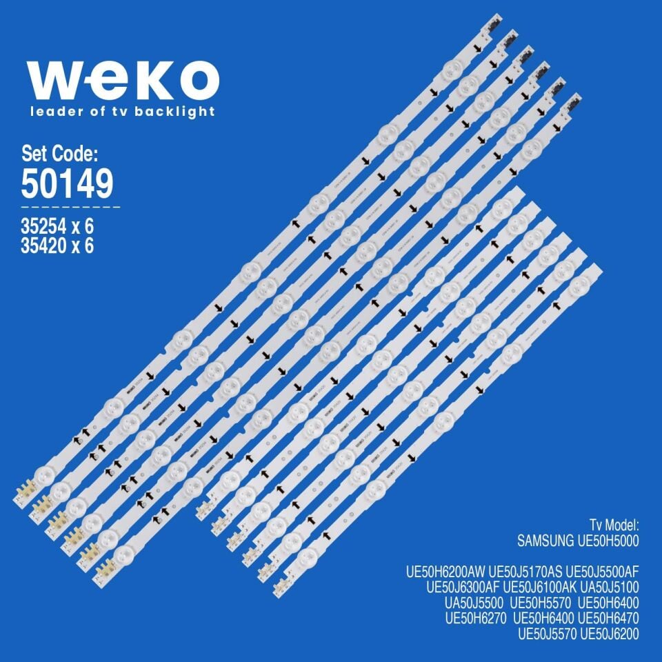 Wkset-5149 35254X6 35420X6 D4ge-500D 12 Adet Led Bar