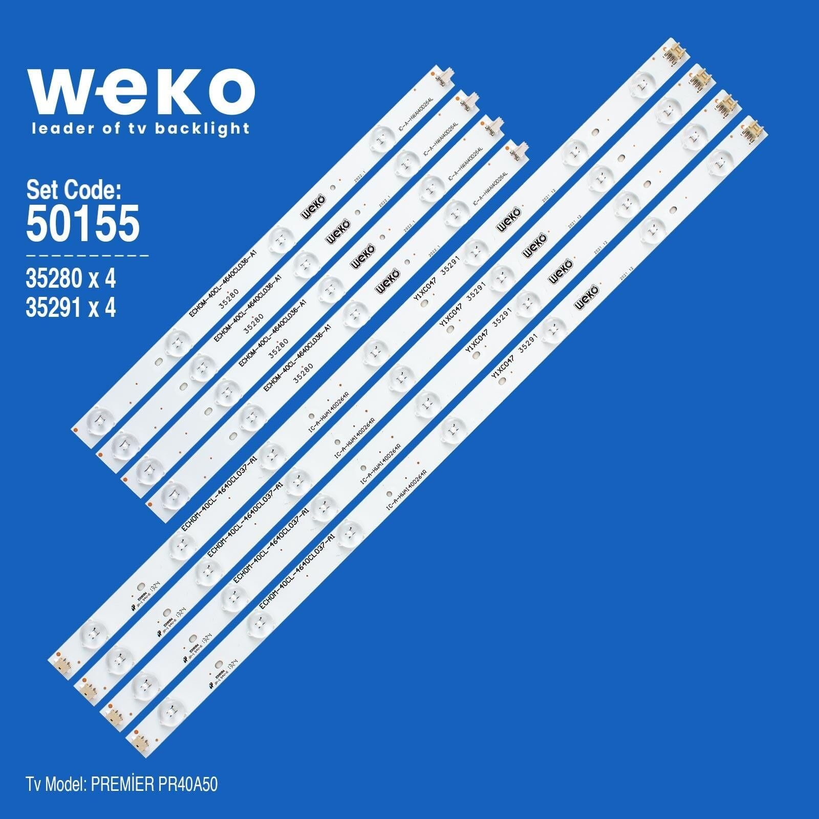 Wkset-5155 35280X4 35291X4 Ic-A-Hwaı40d264 8 Adet Led Bar